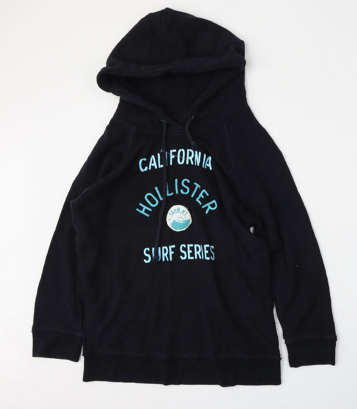 Hollister Womens Black Cotton Pullover Sweatshirt Size S