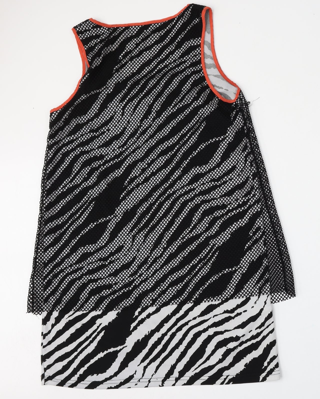 Cherry Couture Womens Multicoloured Animal Print Polyester Basic Tank Size L Round Neck