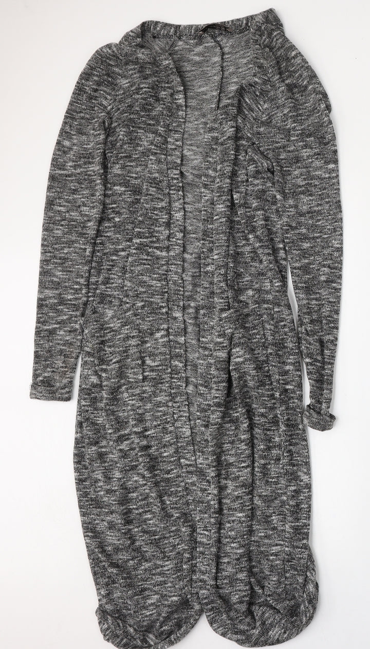 Atmosphere Womens Grey Round Neck Polyester Cardigan Jumper Size 8