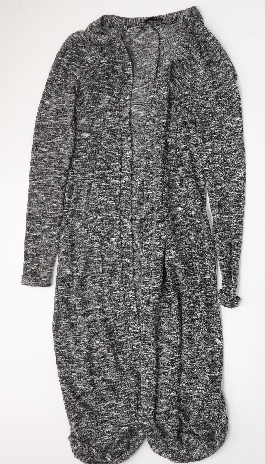 Atmosphere Womens Grey Round Neck  Polyester Cardigan Jumper Size 8