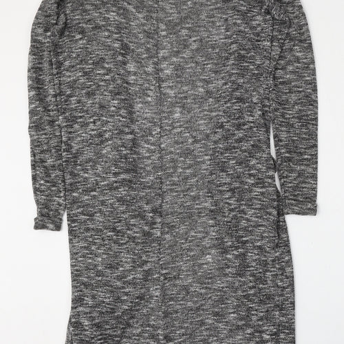 Atmosphere Womens Grey Round Neck  Polyester Cardigan Jumper Size 8
