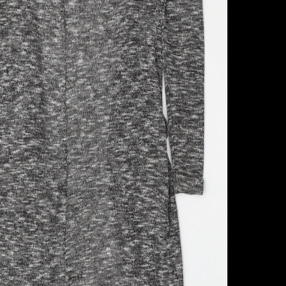 Atmosphere Womens Grey Round Neck  Polyester Cardigan Jumper Size 8