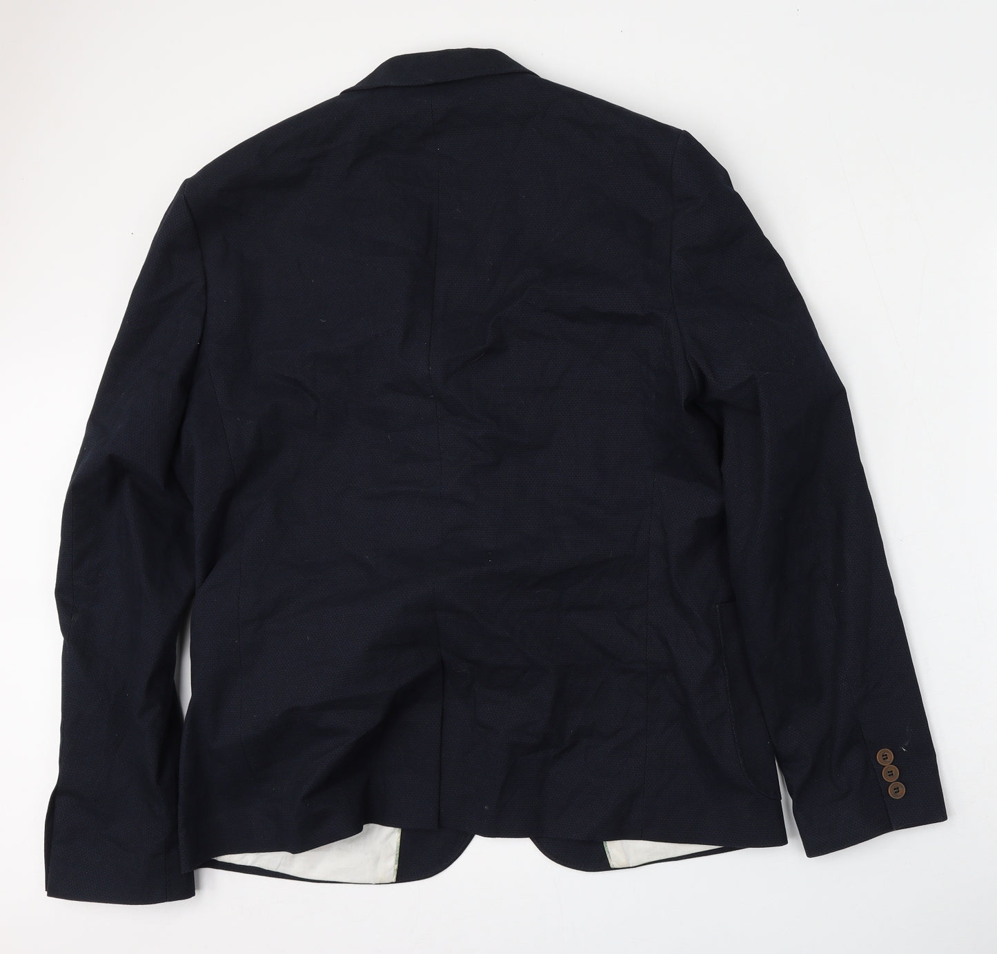 Marks and Spencer Mens Blue  Cotton Jacket Blazer Size M