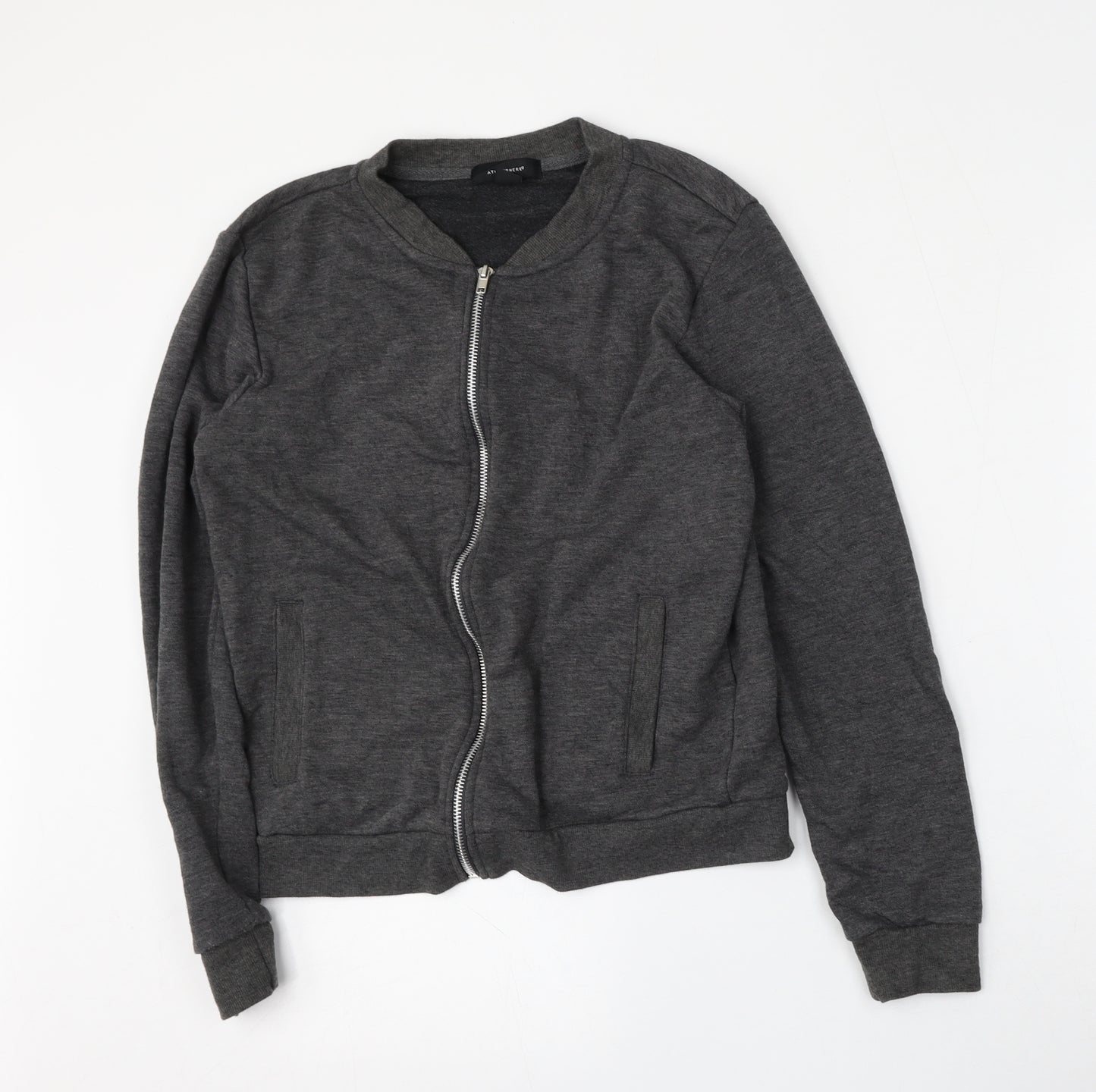 Atmosphere Womens Grey   Bomber Jacket Jacket Size 12  Zip