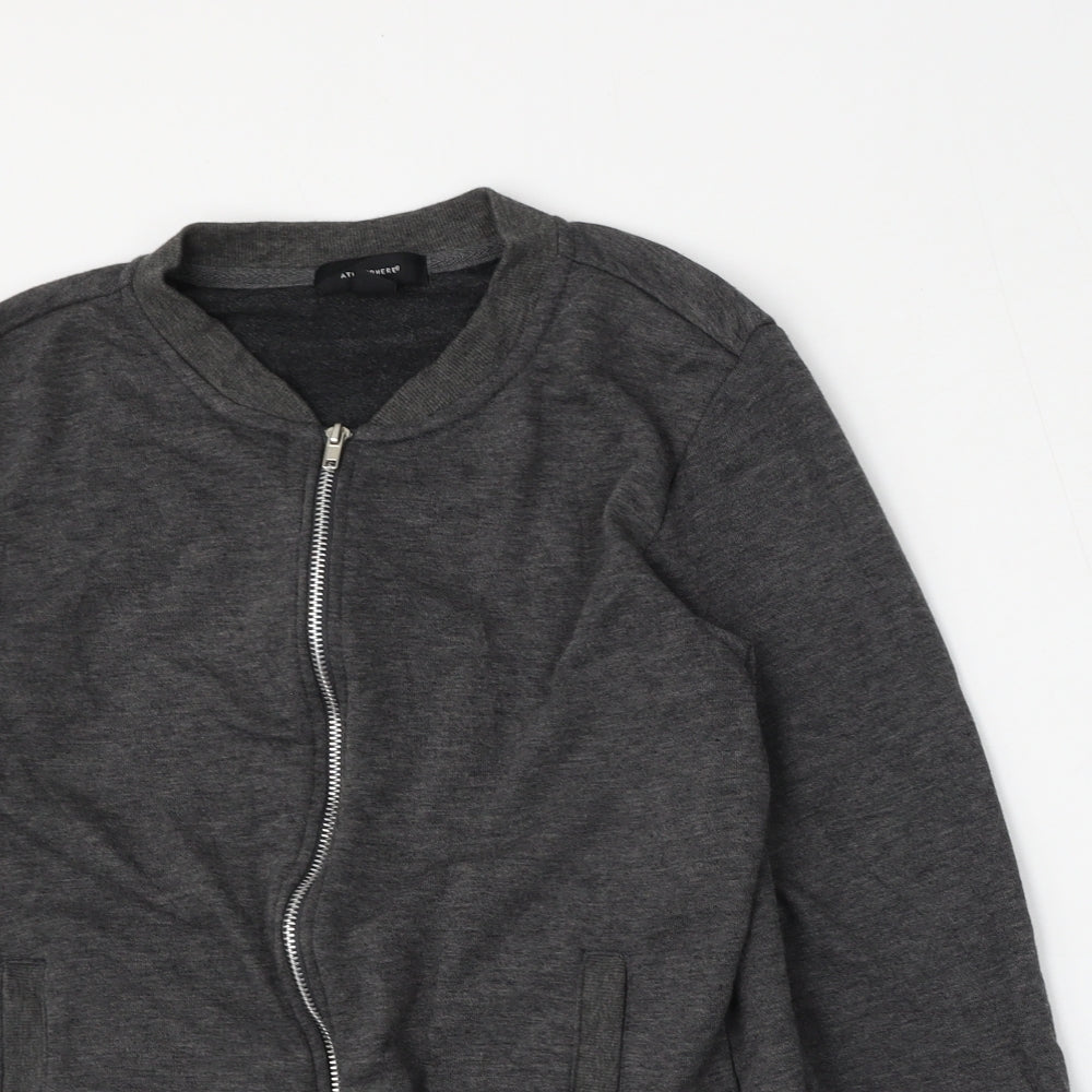 Atmosphere Womens Grey   Bomber Jacket Jacket Size 12  Zip