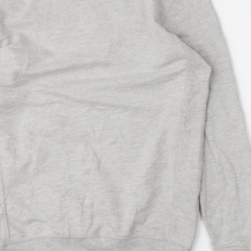 Open Mens Grey  Cotton Pullover Sweatshirt Size S