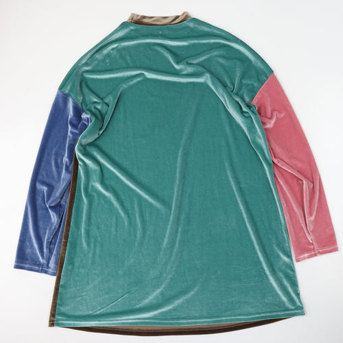 SheIn Womens Multicoloured  Polyester Pullover Sweatshirt Size L