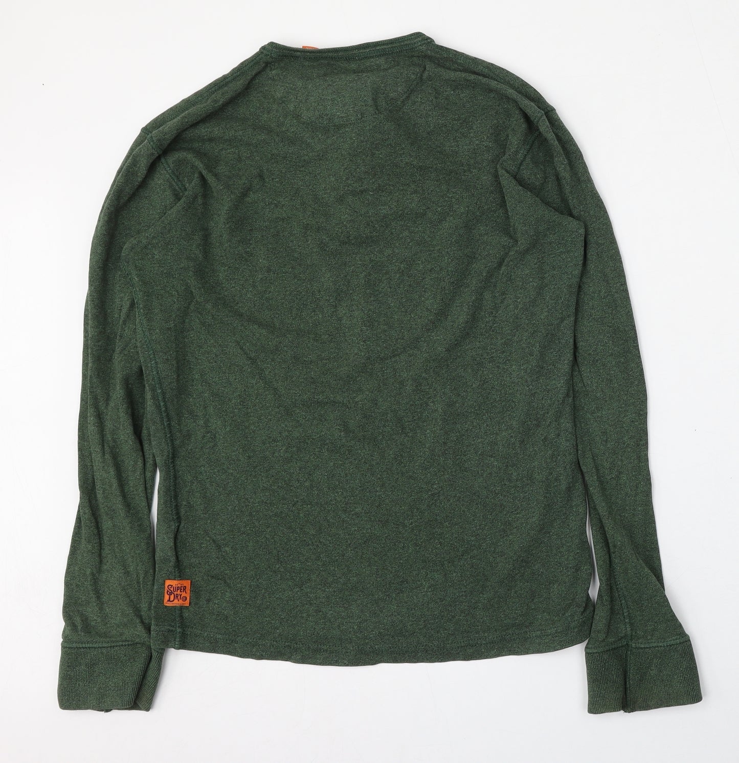 Superdry Mens Green  Cotton Pullover Sweatshirt Size M