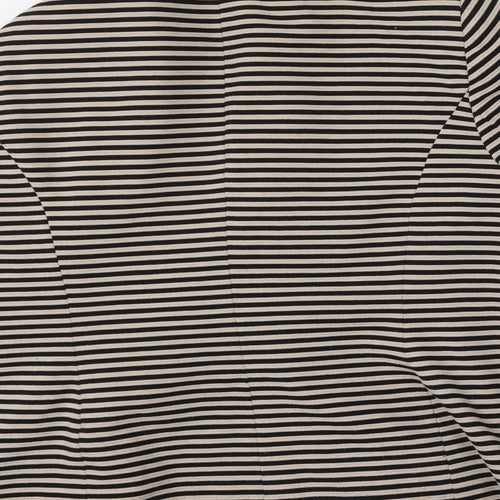 Debenhams Womens Multicoloured Striped Polyester Jacket Blazer Size 18