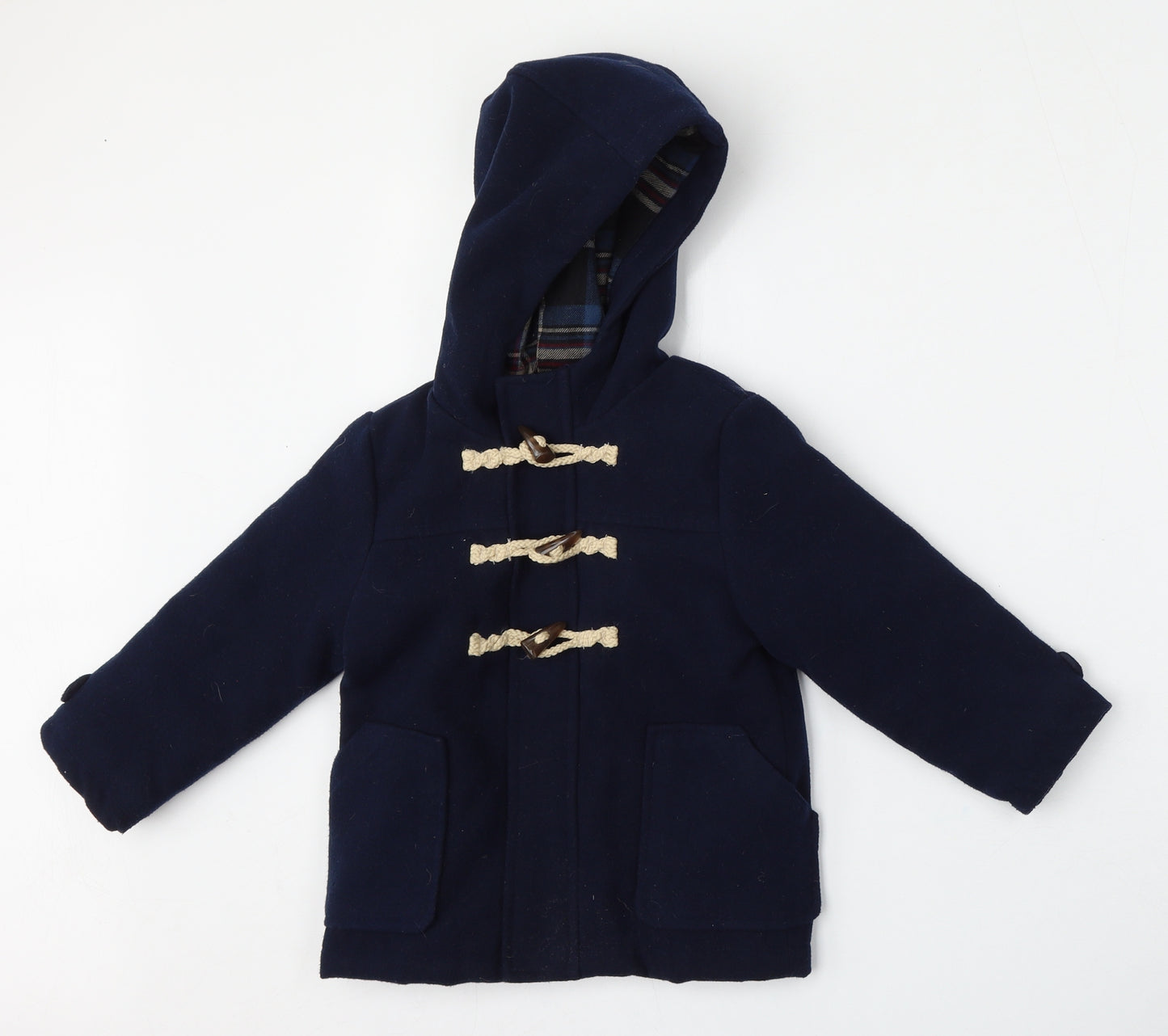 Marks and Spencer Boys Blue   Duffle Coat Jacket Size 2-3 Years