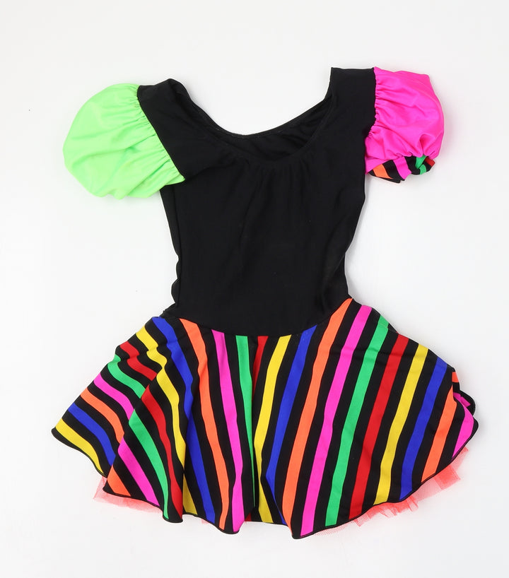 Dansek Dezines Girls Multicoloured Nylon Trapeze & Swing Size 12 Months Round Neck - Girls fancy dress