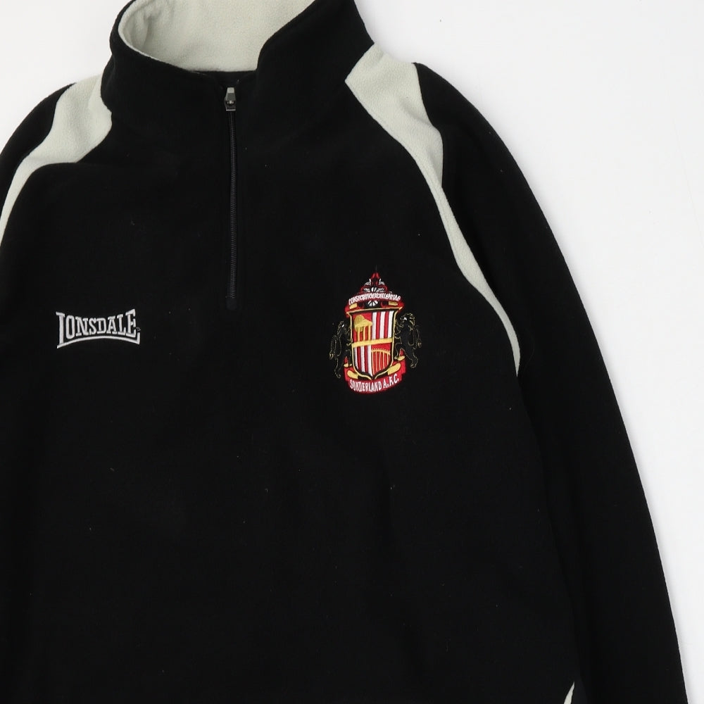 Lonsdale Mens Black   Jacket  Size XL  Zip - Sunderland AFC