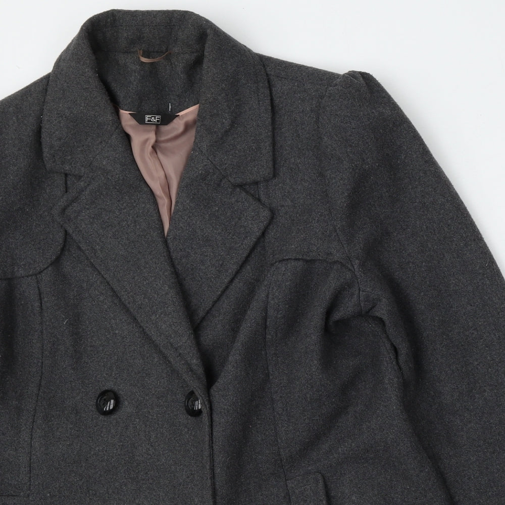 F&F Womens Grey   Jacket  Size 18  Button