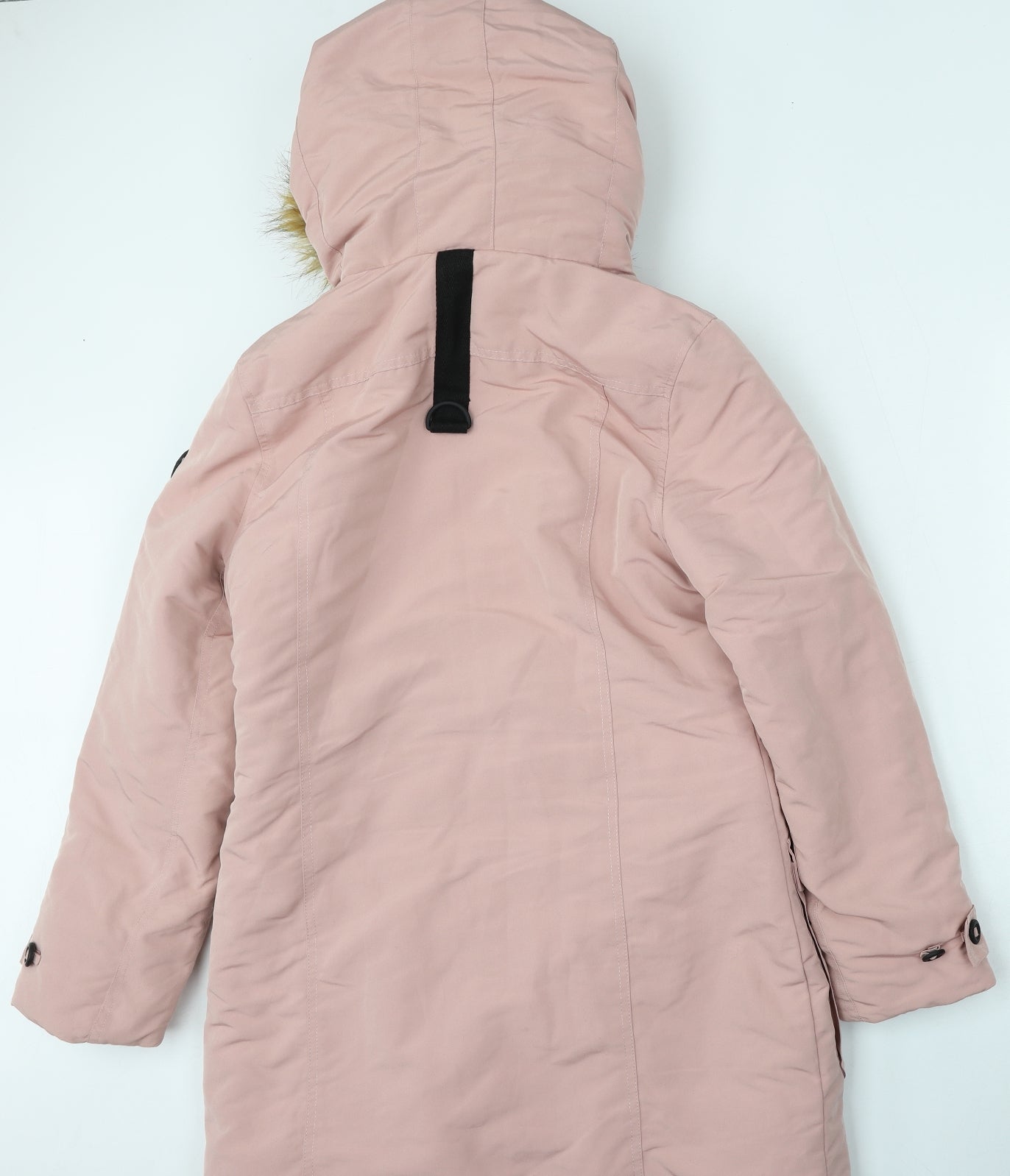 Boohoo Womens Pink   Parka Jacket Size 10  Zip