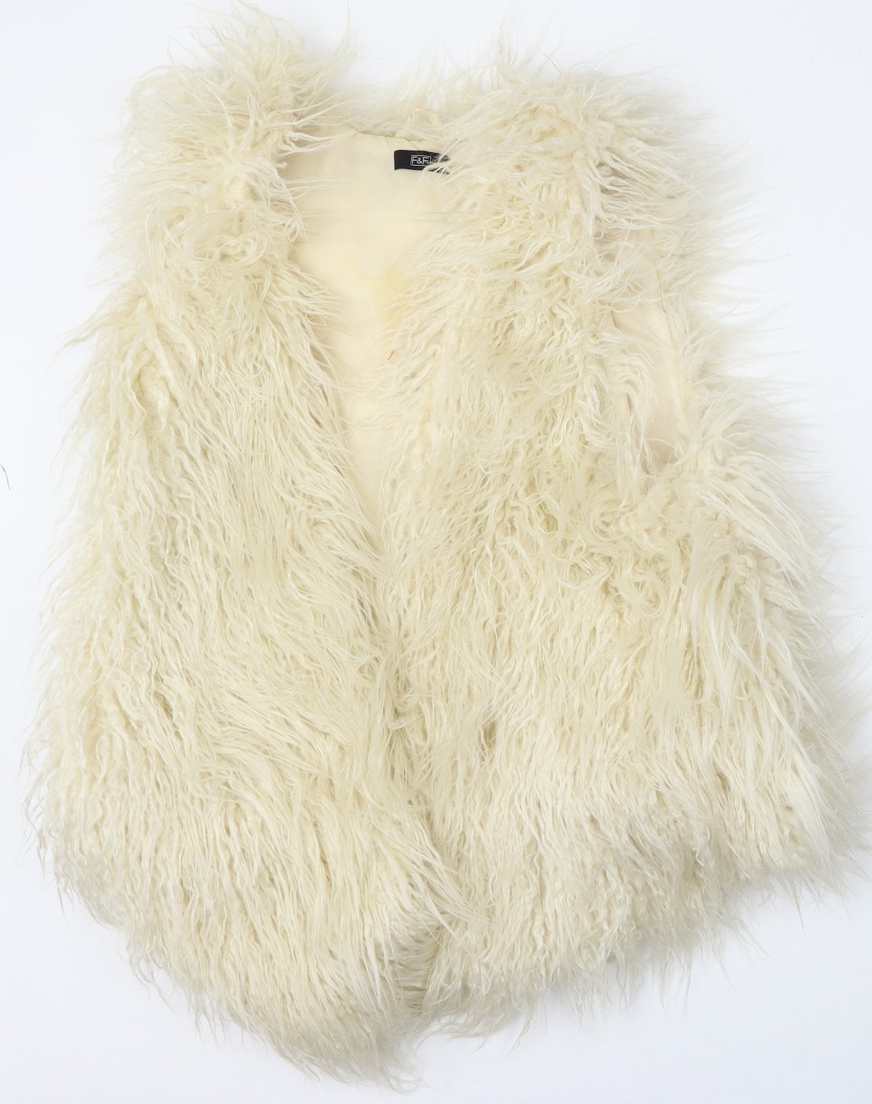 F&F Womens Beige   Gilet Jacket Size 14