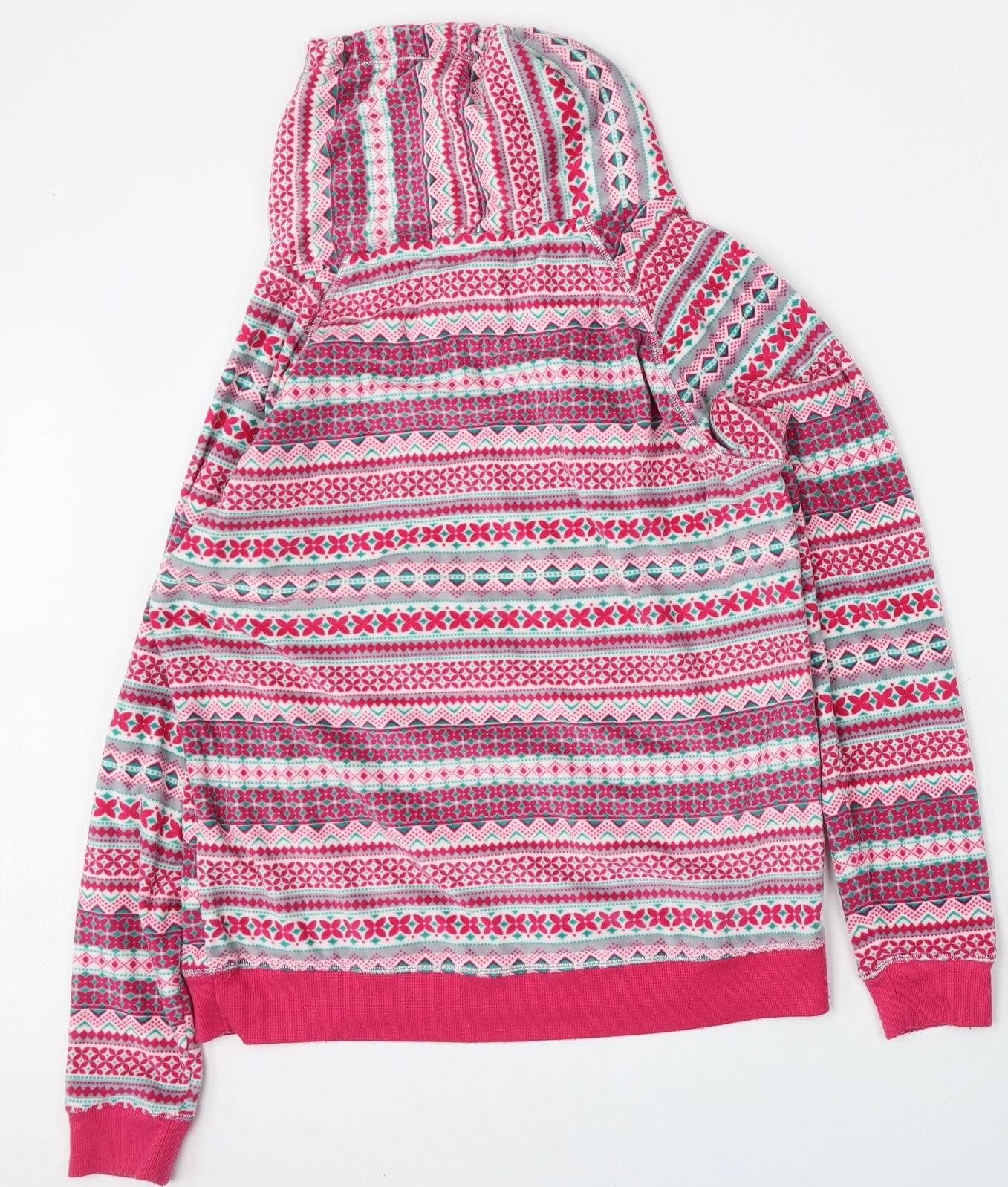 TU Womens Multicoloured Geometric Polyester Top Pyjama Top Size 12  Tie