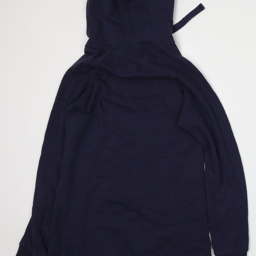 New Look Womens Blue  Cotton Pullover Hoodie Size 10