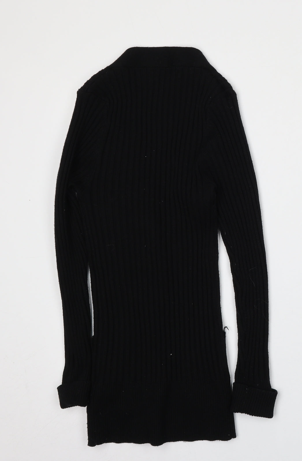 Atmosphere Womens Black V-Neck  Acrylic Cardigan Jumper Size 8
