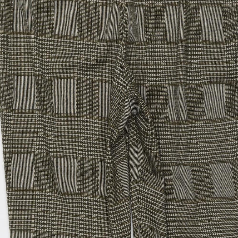 Klass Womens Multicoloured Plaid Polyester Capri Trousers Size 16 L25.5 in Regular