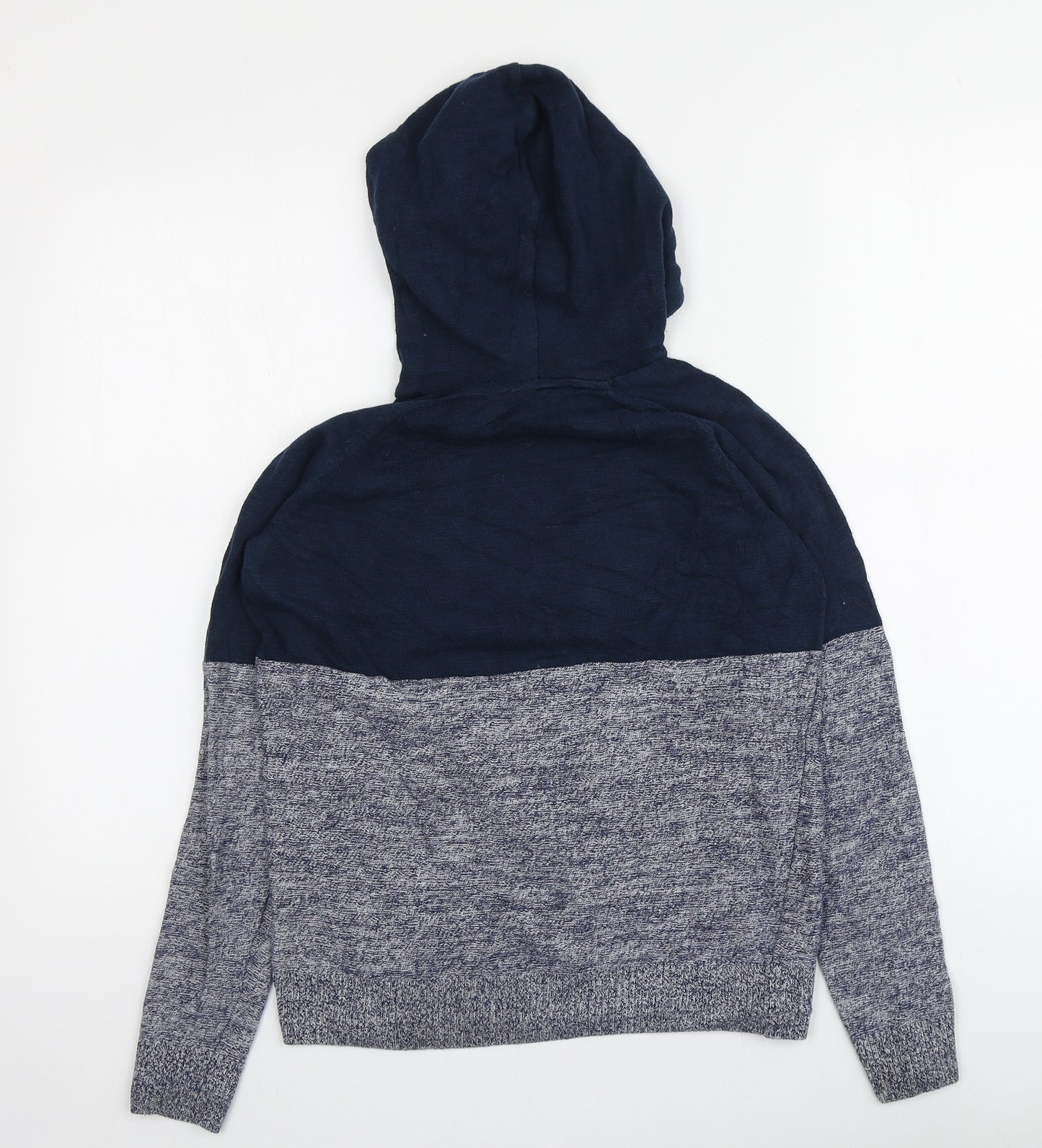 H&M Boys Blue Round Neck  100% Cotton Pullover Jumper Size 11-12 Years