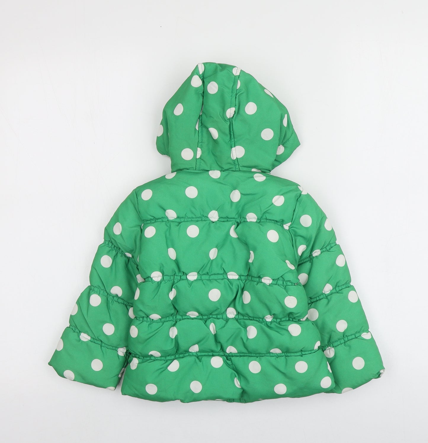 F&F Girls Green Polka Dot  Jacket  Size 12-18 Months