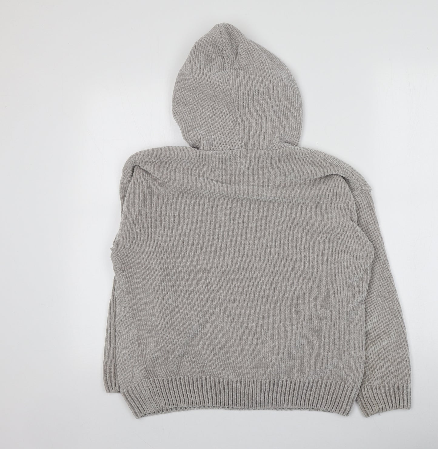 Primark Womens Grey  100% Polyester Pullover Hoodie Size XS