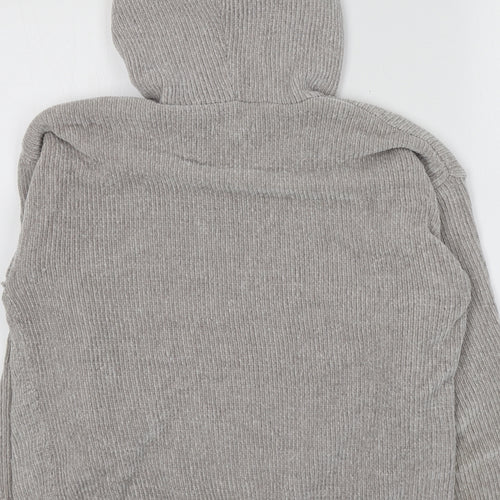 Primark Womens Grey  100% Polyester Pullover Hoodie Size XS