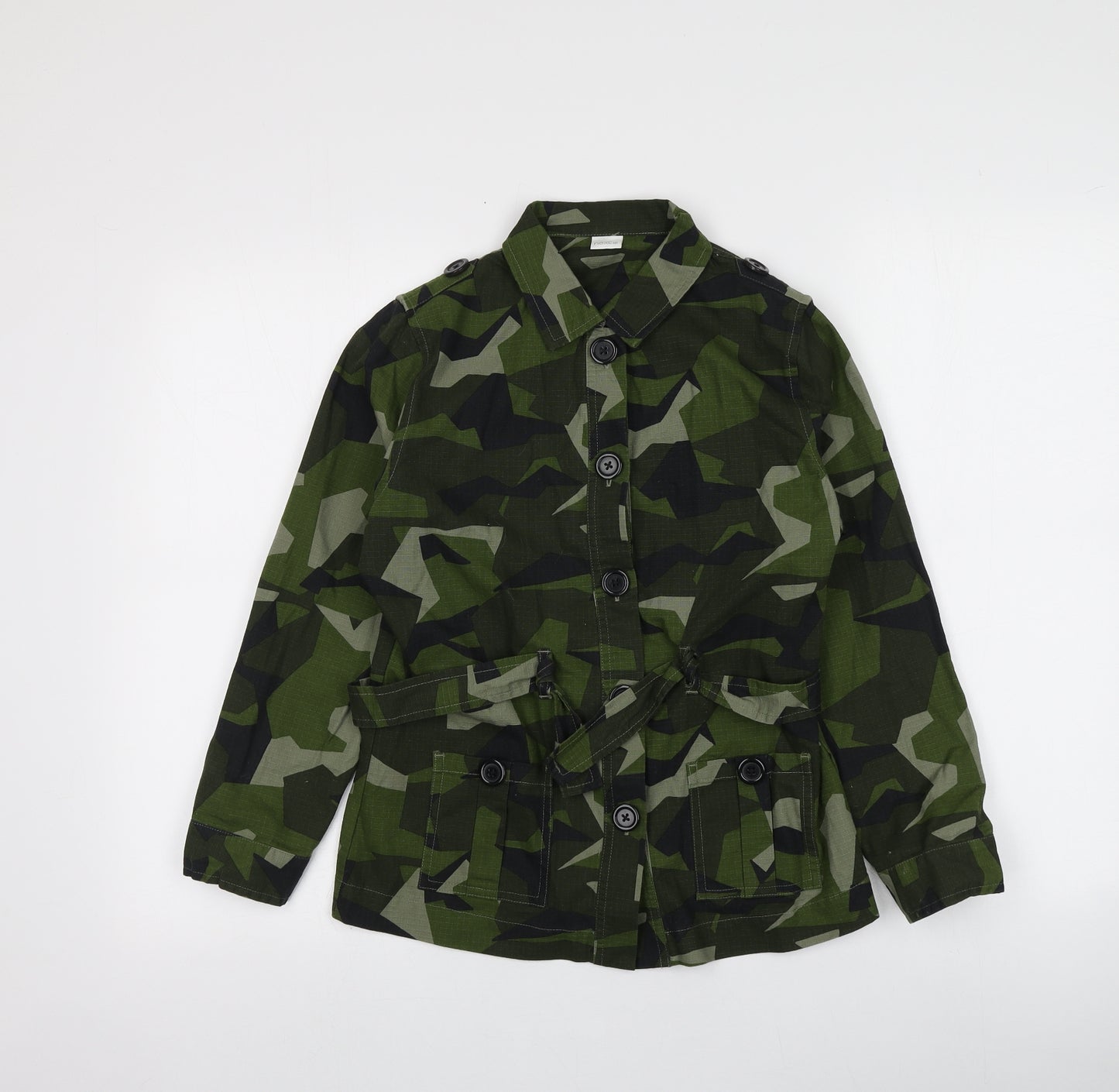 NEXT Girls Multicoloured Camouflage  Parka Jacket Size 11 Years