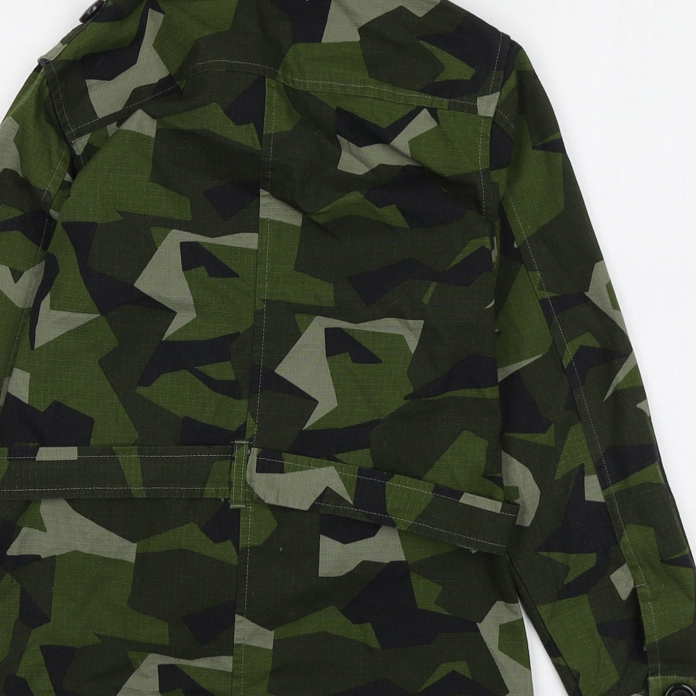 NEXT Girls Multicoloured Camouflage  Parka Jacket Size 11 Years