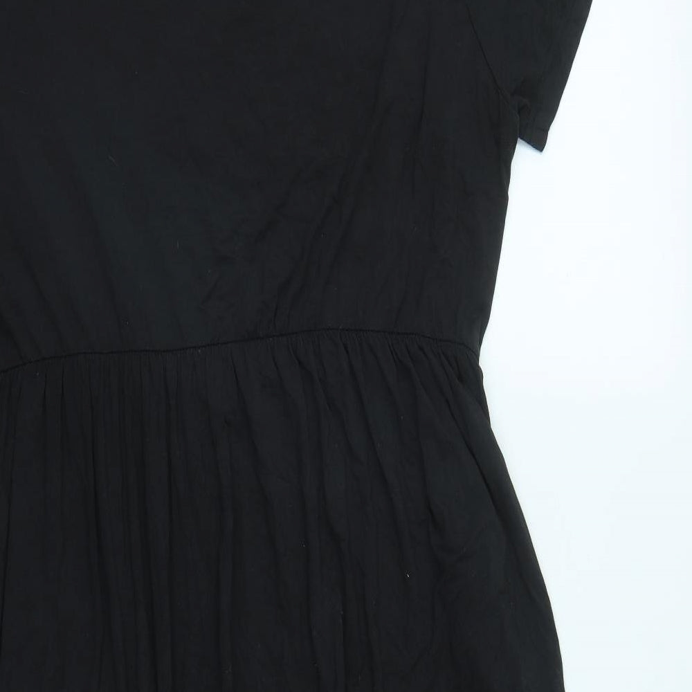 Capsule Womens Black  Viscose Fit & Flare  Size 20  Round Neck