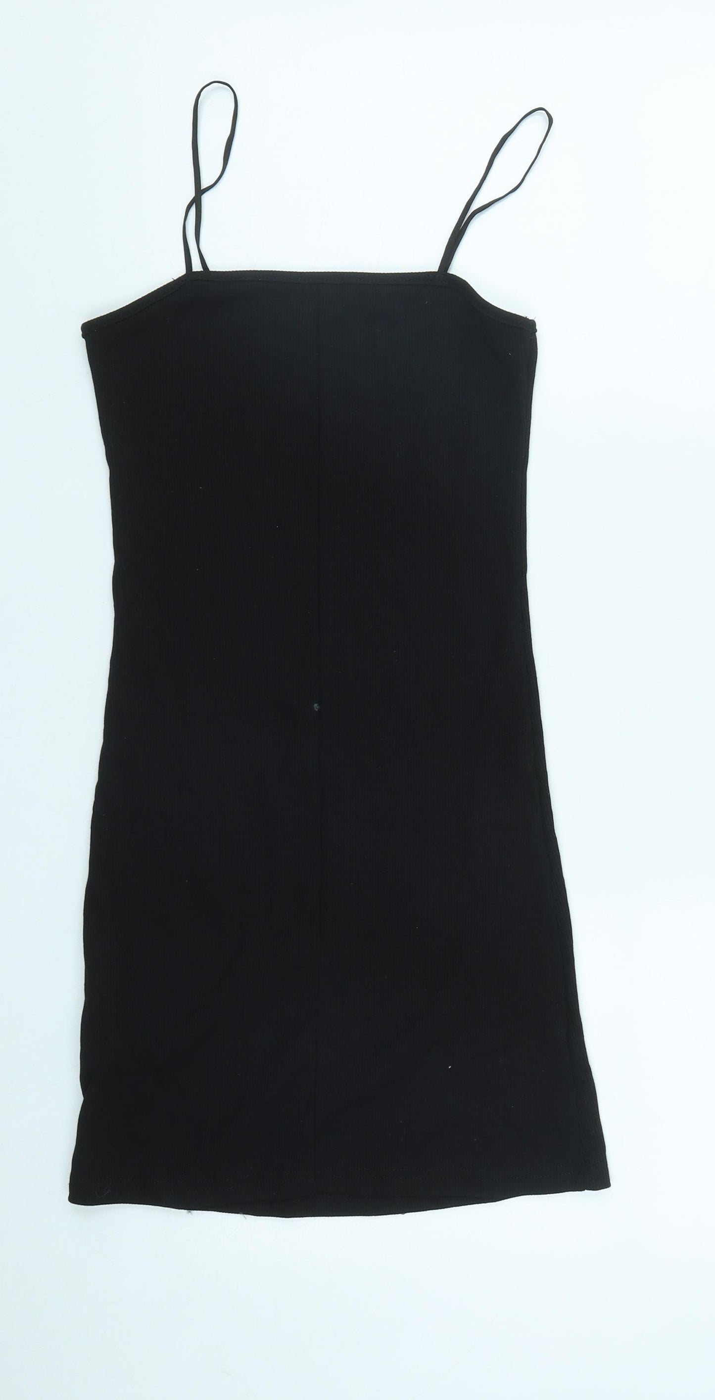 SheIn Womens Black  Viscose Bodycon  Size XS  Square Neck