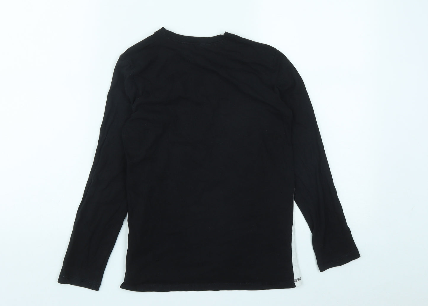 H&M Boys Black  Polyester Basic Casual Size 8 Years Round Neck  - Size 8-10