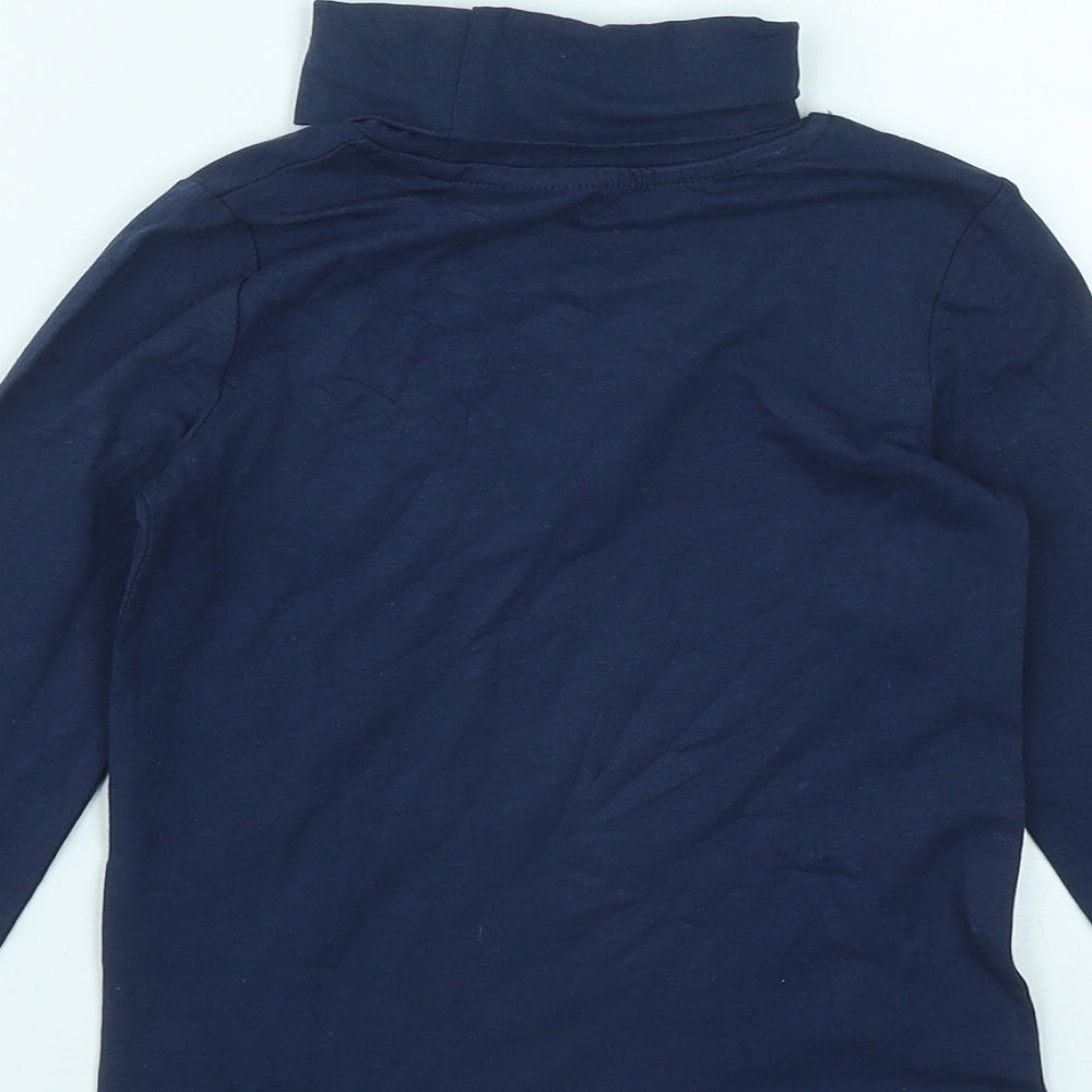 Lupilu Girls Blue  Cotton Basic Casual Size 2 Years Roll Neck  - Size 2-4 Years