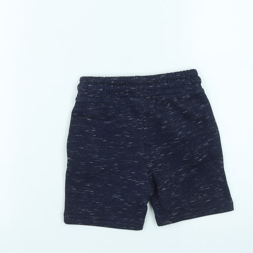 F&F  Boys Blue  Cotton Cropped Trousers Size 18-24 Months  Drawstring - Jurassic World