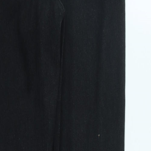 Marks and Spencer Womens Black  Cotton Skinny Jeans Size 10 L29 in Regular Zip