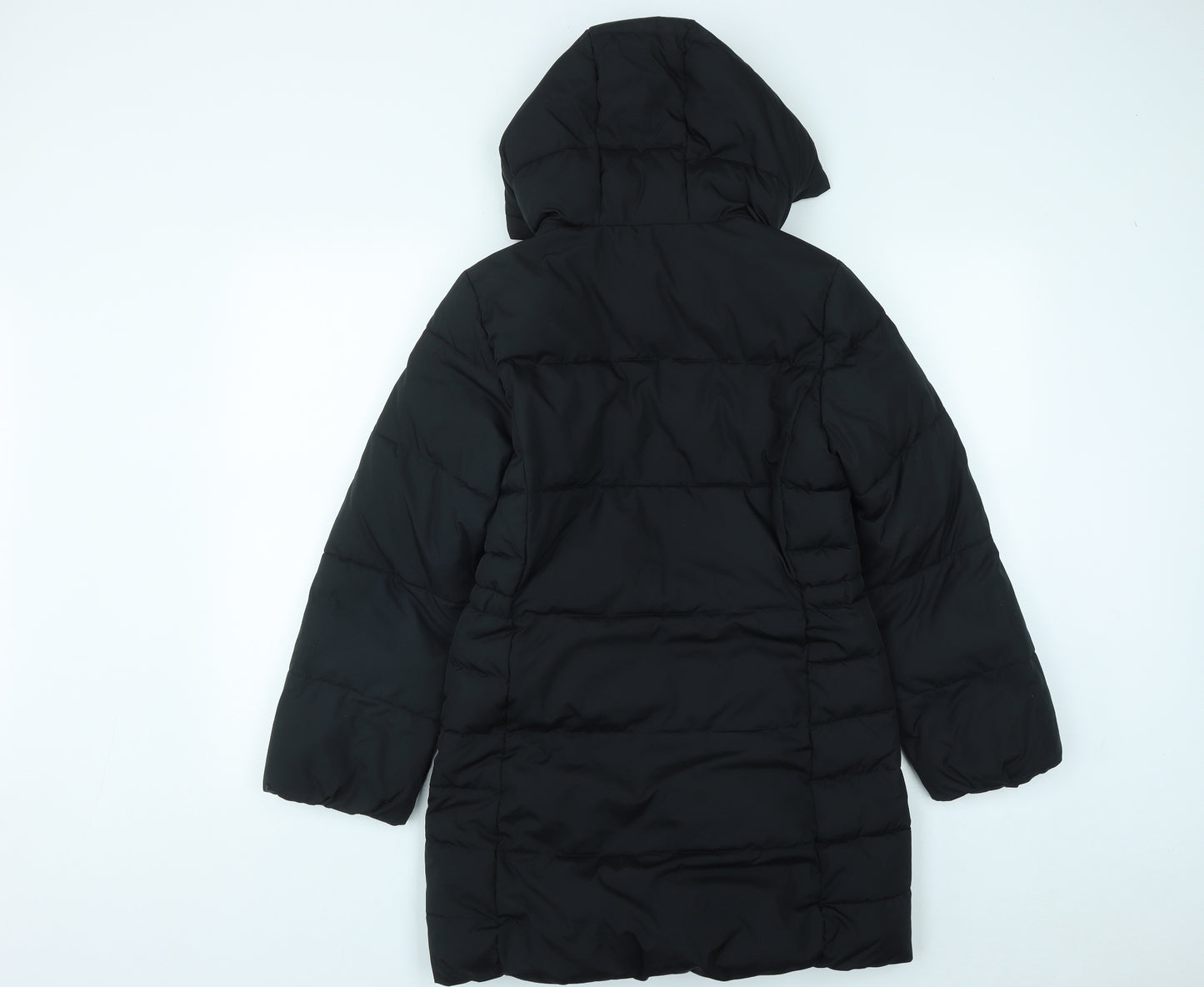 Gap Girls Black   Quilted Coat Size 11-12 Years  Zip