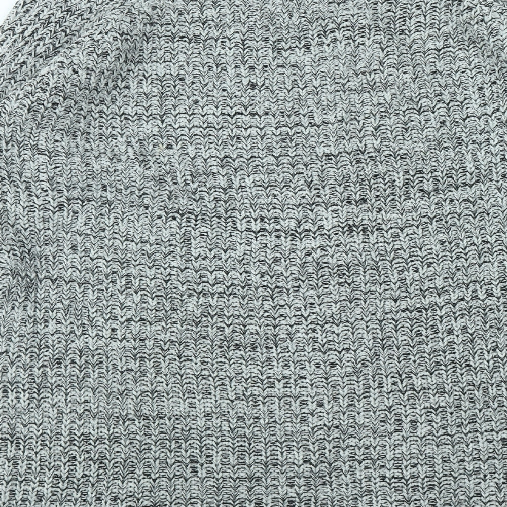 F&F  Womens Grey Scoop Neck  Acrylic Pullover Jumper Size 14