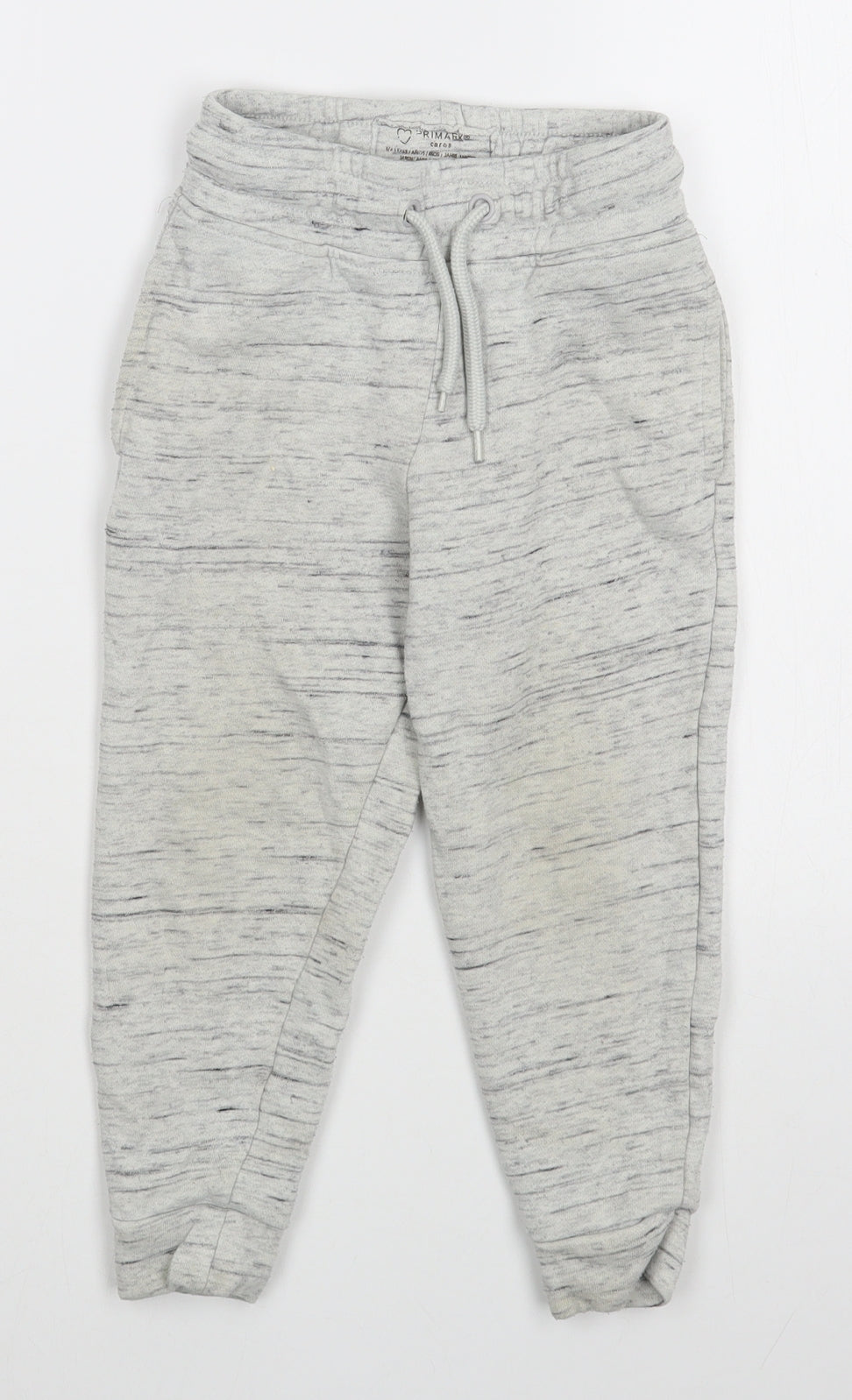 Pimark Boys Grey  Cotton Jogger Trousers Size 3-4 Years  Regular Tie