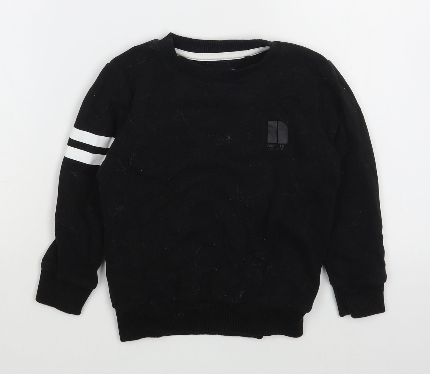 NEXT Boys Black  Cotton Pullover Sweatshirt Size 3-4 Years  Pullover