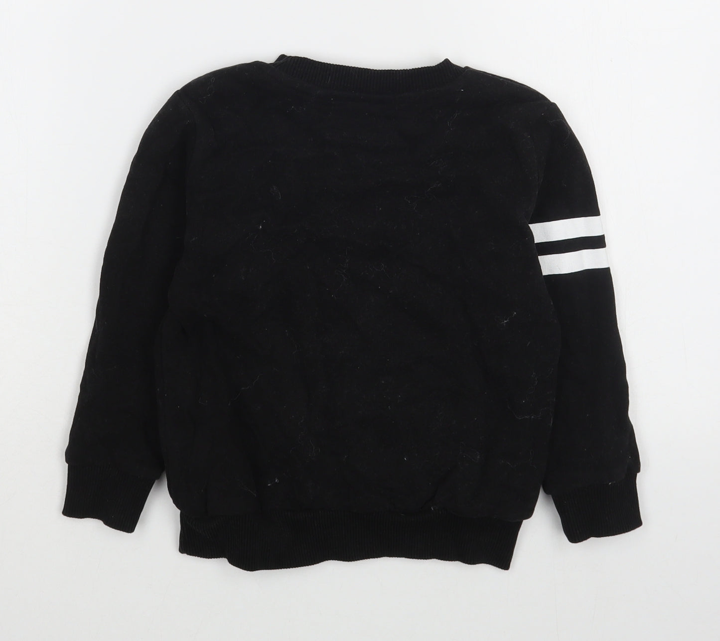 NEXT Boys Black  Cotton Pullover Sweatshirt Size 3-4 Years  Pullover