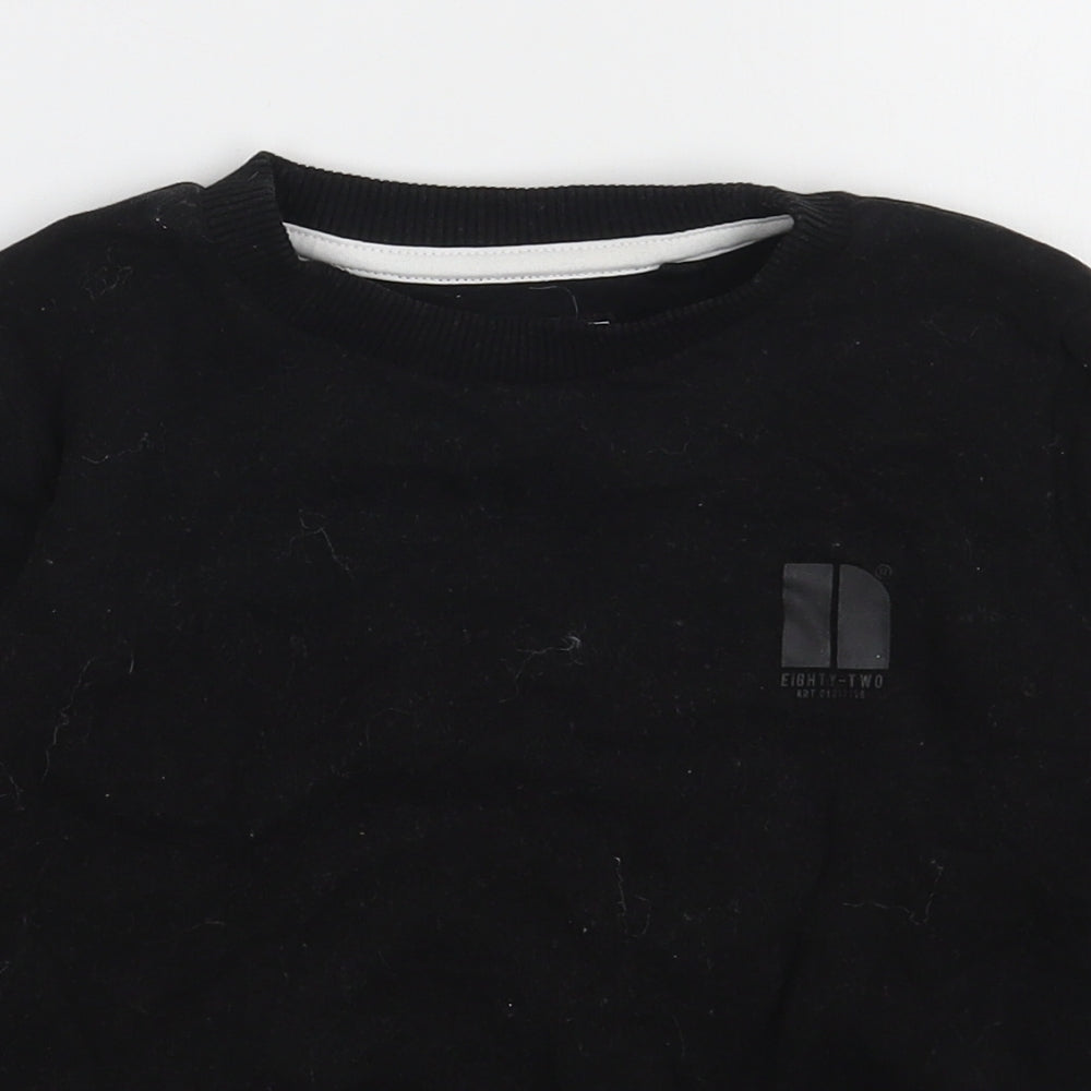 NEXT Boys Black  Cotton Pullover Sweatshirt Size 3-4 Years  Pullover