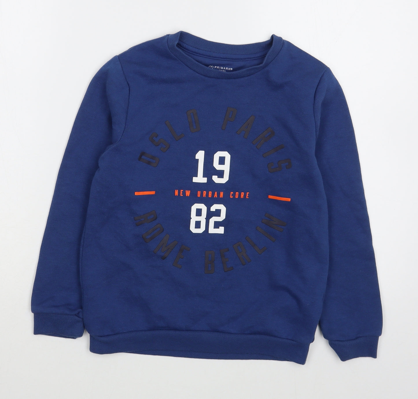 Primark Girls Blue  Cotton Pullover Sweatshirt Size 8-9 Years  Pullover