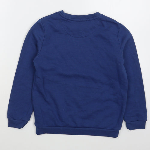 Primark Girls Blue  Cotton Pullover Sweatshirt Size 8-9 Years  Pullover