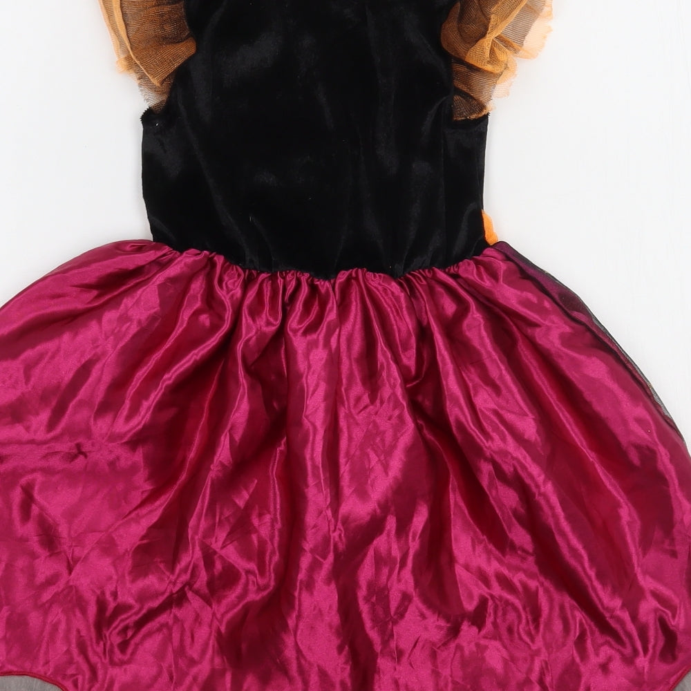 F&F Girls Multicoloured  Polyester Ball Gown  Size 3-4 Years  Square Neck Pullover - Halloween Costume