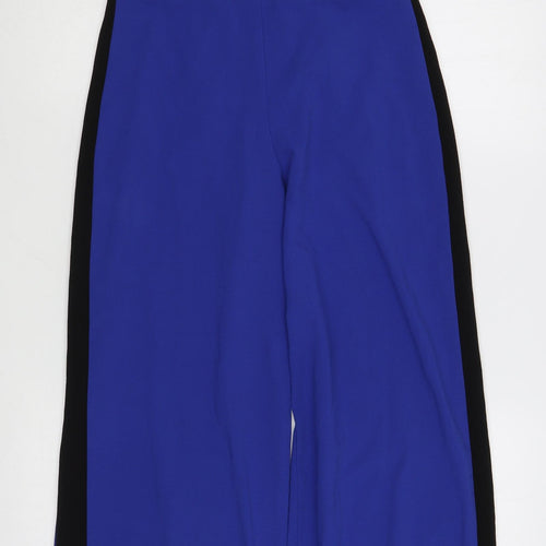 Missguided Womens Blue  Polyester Trousers Outfit/Set Size 10  Zip