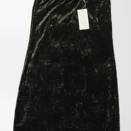 JCL Womens Green  Polyester A-Line  Size M  Halter Pullover