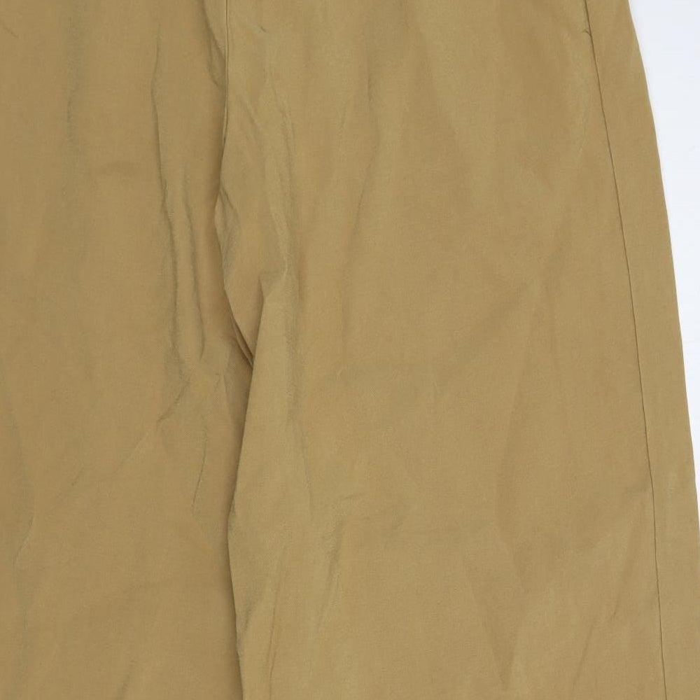 Stradivarius Womens Beige  Viscose Trousers  Size 12 L30 in Regular Zip