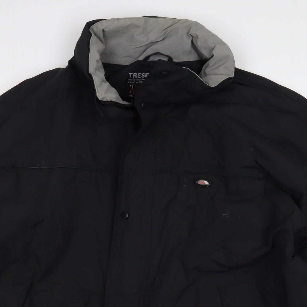 Trespass Mens Black   Rain Coat Coat Size XL  Zip