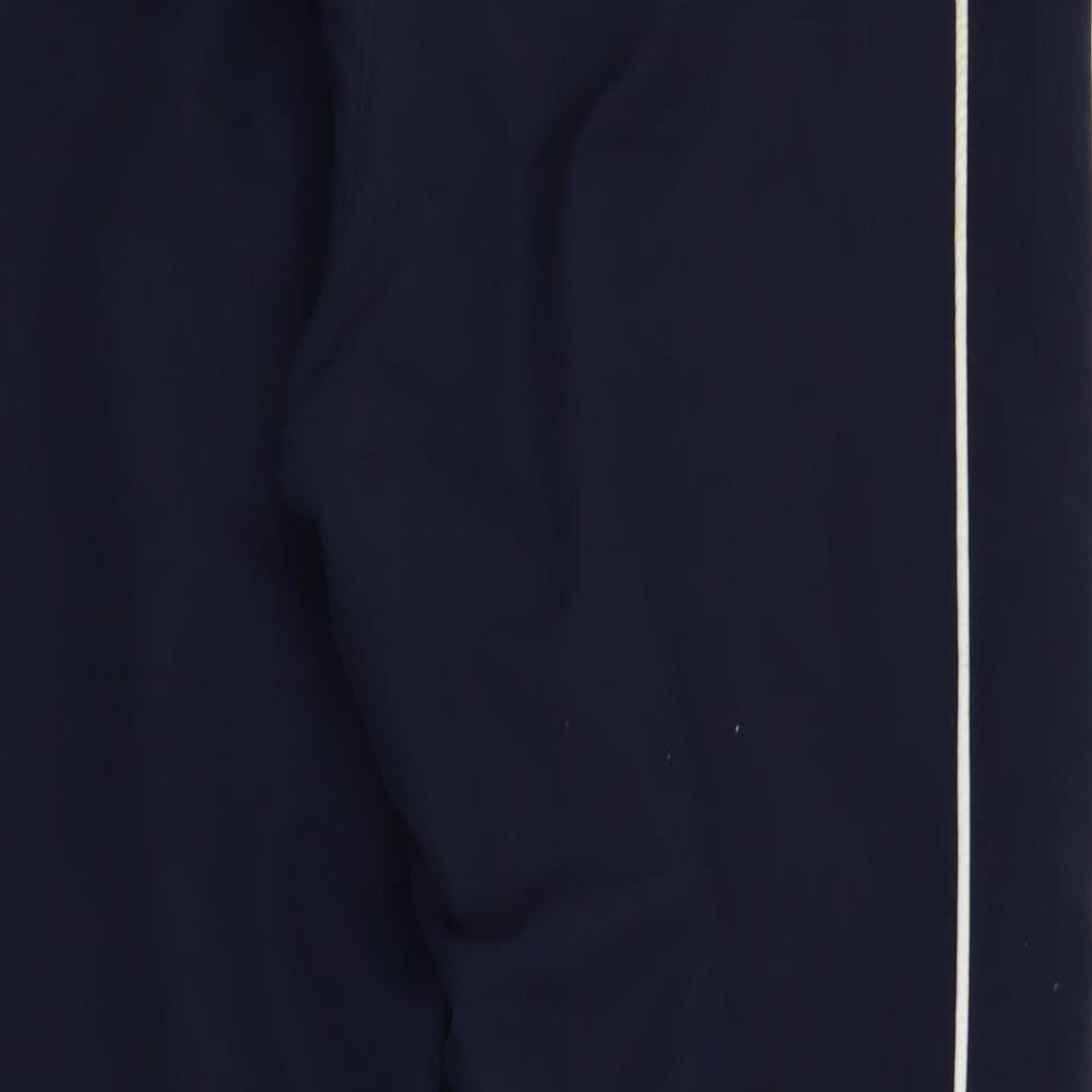 Reebok Mens Blue  Polyester Jogger Trousers Size L L31 in Regular Tie