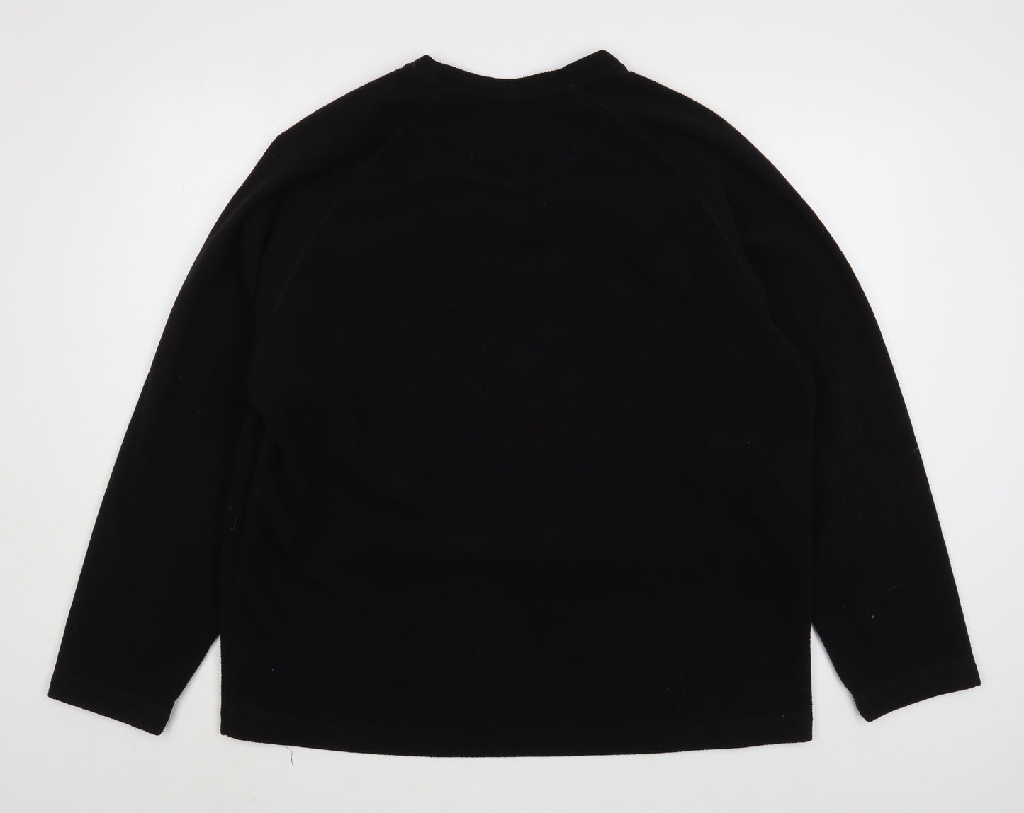 Marks and Spencer Mens Black  Polyester Pullover Sweatshirt Size XL